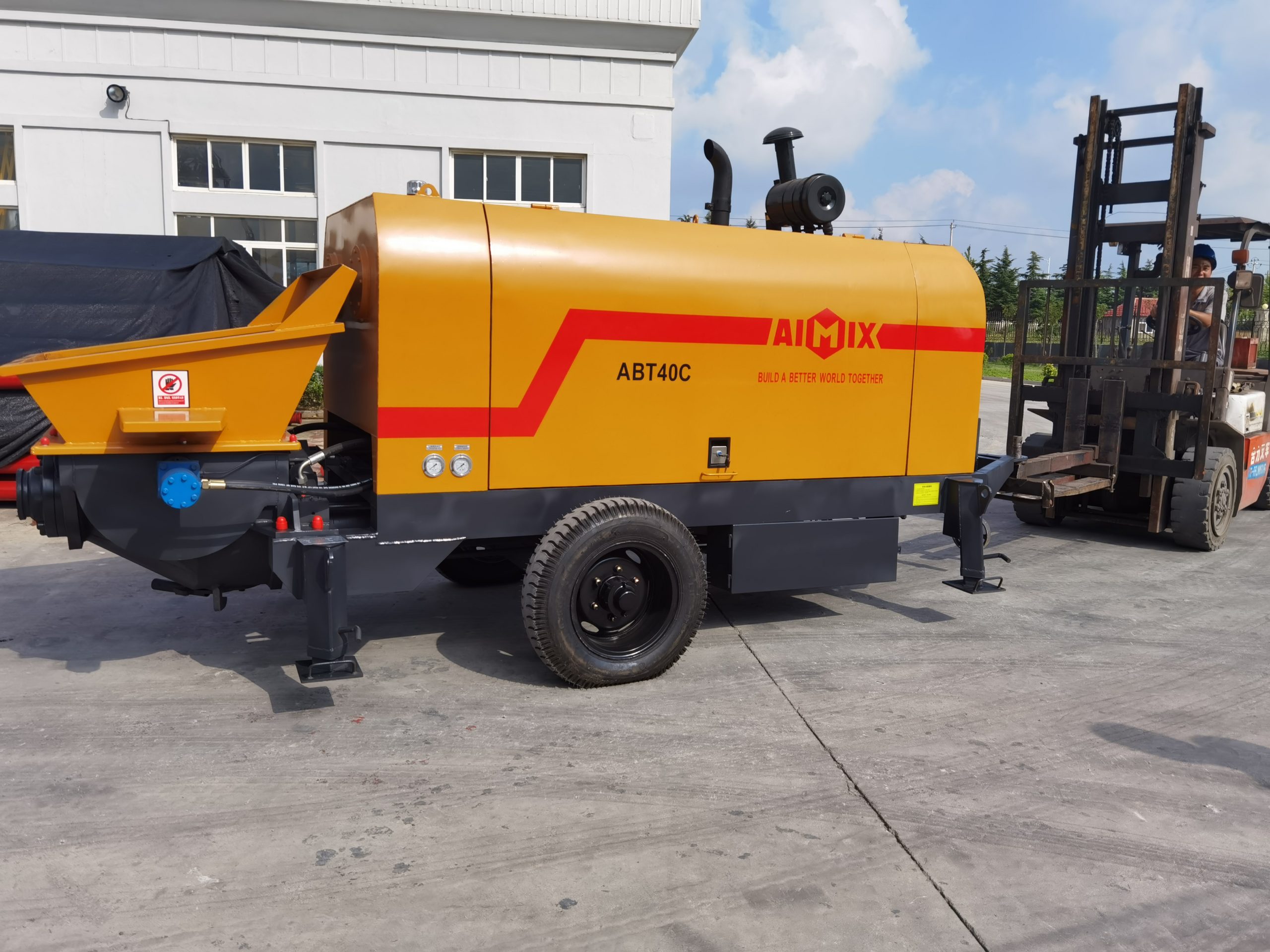 40m3 portable concrete pumps