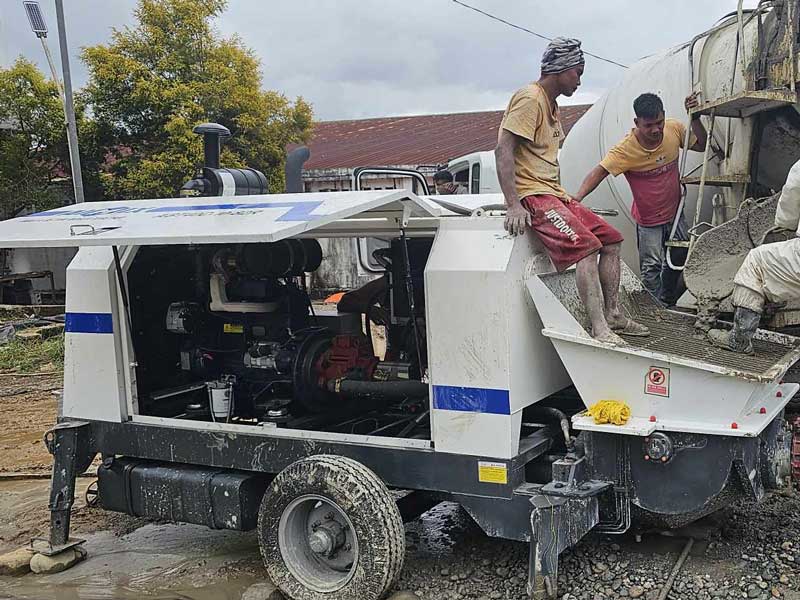 Small Type Concrete Trailer Pump