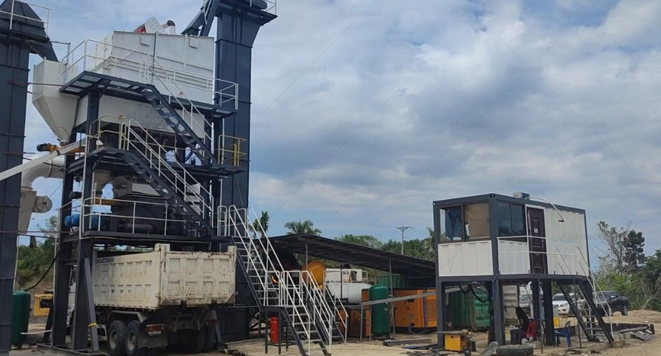 ALQ60 asphalt plant in Philippines for road construction