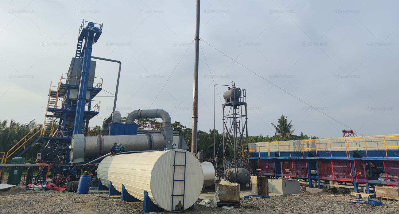 ALQ80 asphalt plant in Philippines for road construction