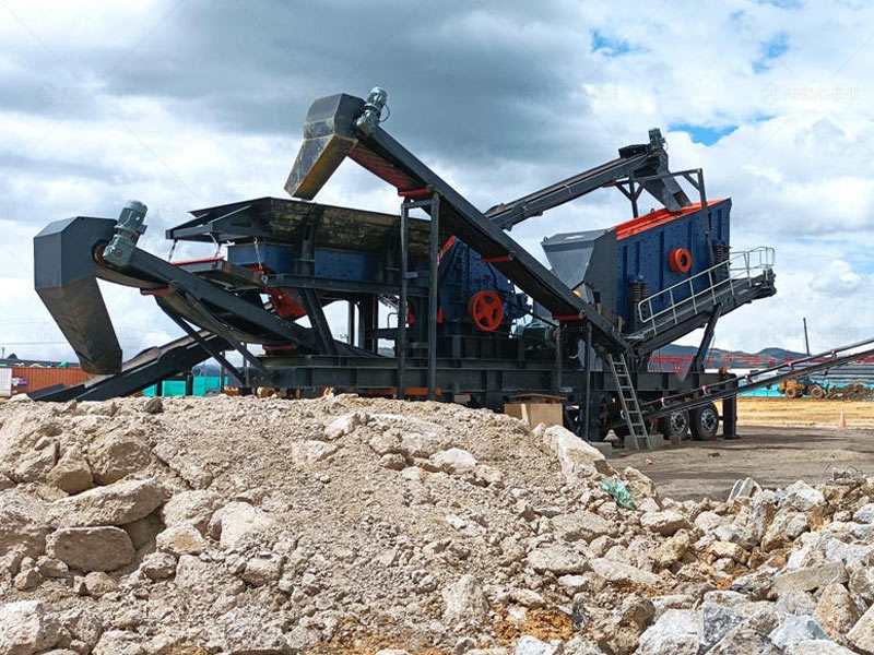 Andamine mobile construction waste crushing plant